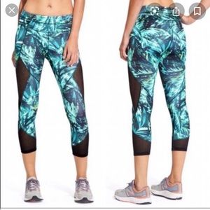 Athleta palm print leggings size xs